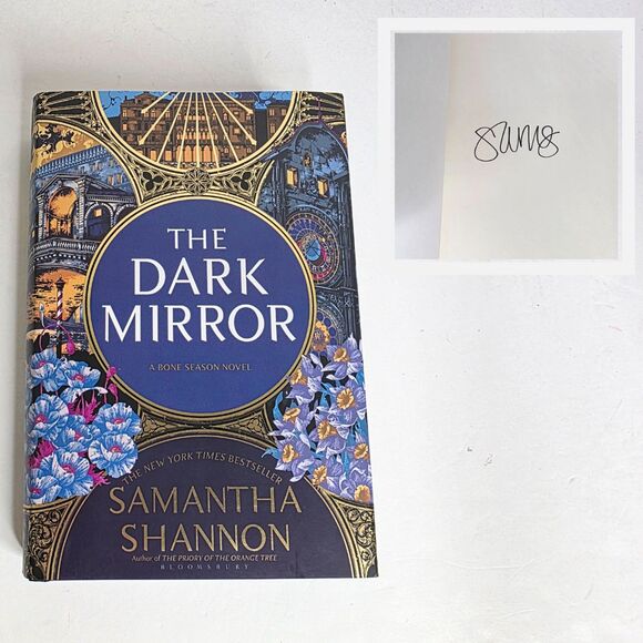 SIGNED The Dark Mirror By Samantha Shannon Hardcover Book Bone Season #5 - NEW - Picture 1 of 5